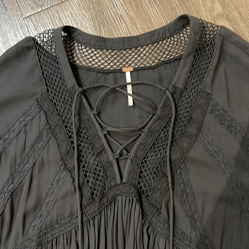 Free People Black Blouse - Picture 2 of 5